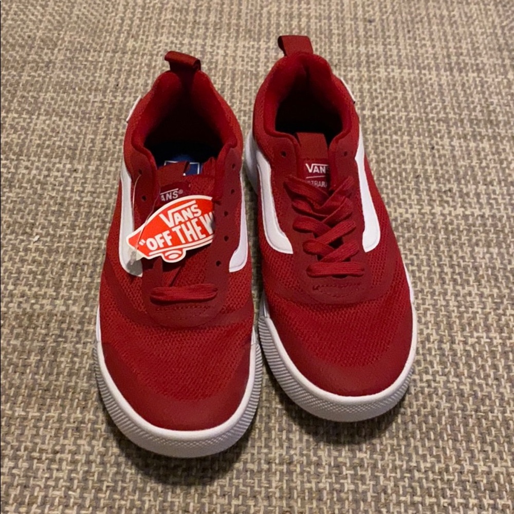 Vans sneakers. Red and White. Brand new
